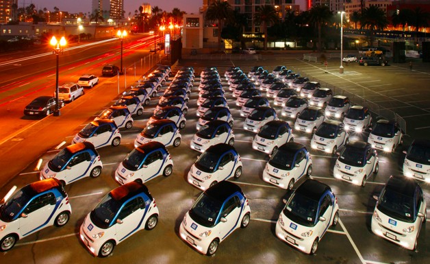 Car2Go Electric Car Sharing Program in San Diego