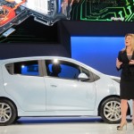 Side view of the Spark EV at the 2012 LA Auto Show