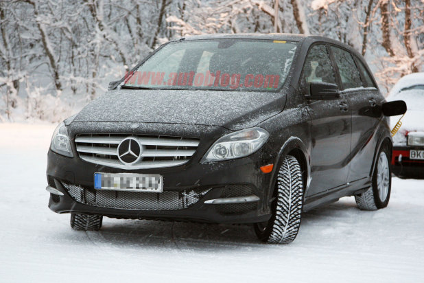 B-Class Electric Drive caught cold weather testing